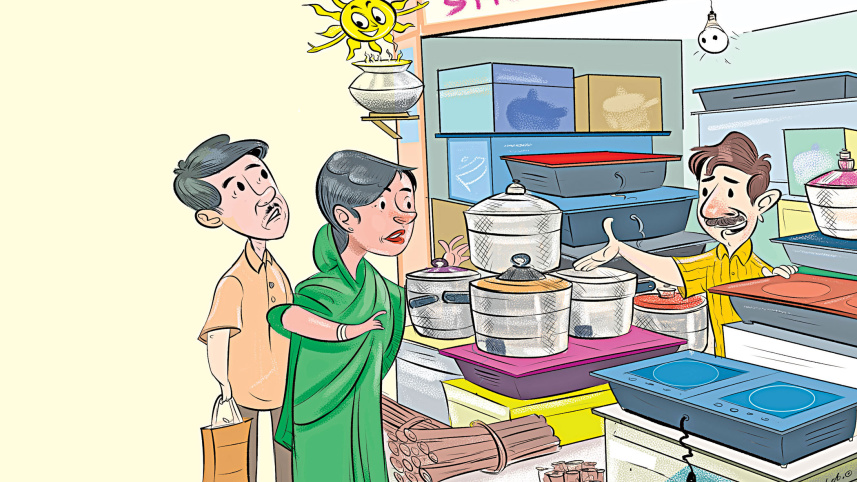 গ্যাস সংকটে বাড়ছে বৈদ্যুতিক চুলার বিক্রি
