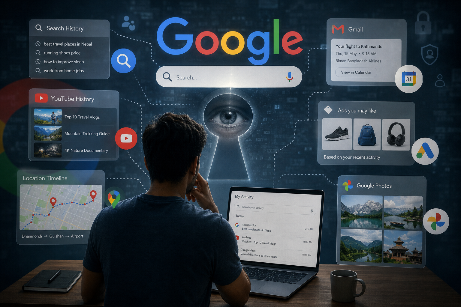 গুগল আপনার সম্পর্কে আসলে কতটা জানে?
