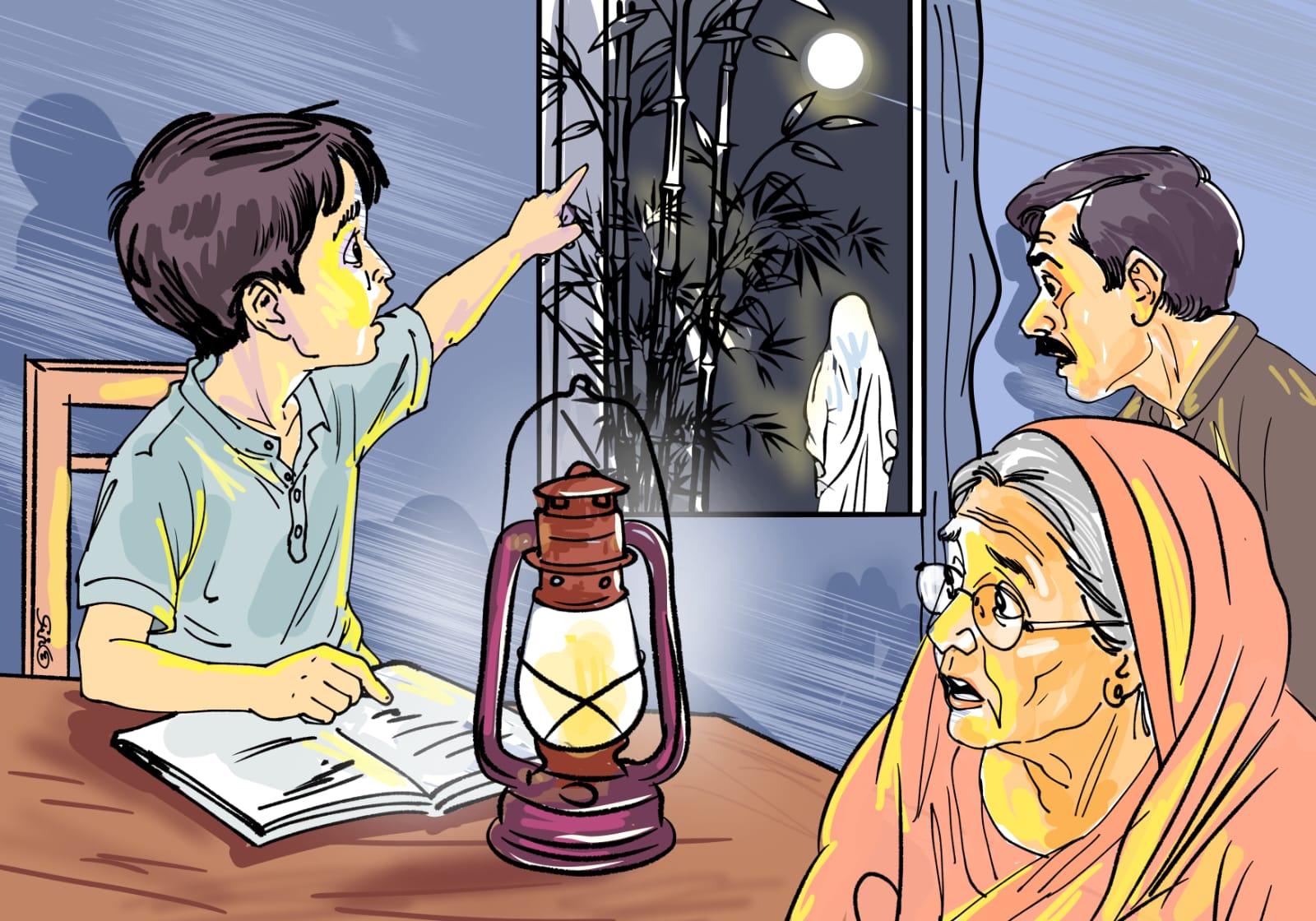 পেতনিটা সন্ধ্যাবেলায় আসে