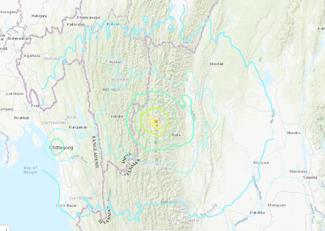 মিয়ানমারের হাখায় ৬.১ মাত্রার ভূমিকম্পে কাঁপল ঢাকা, চট্টগ্রামও