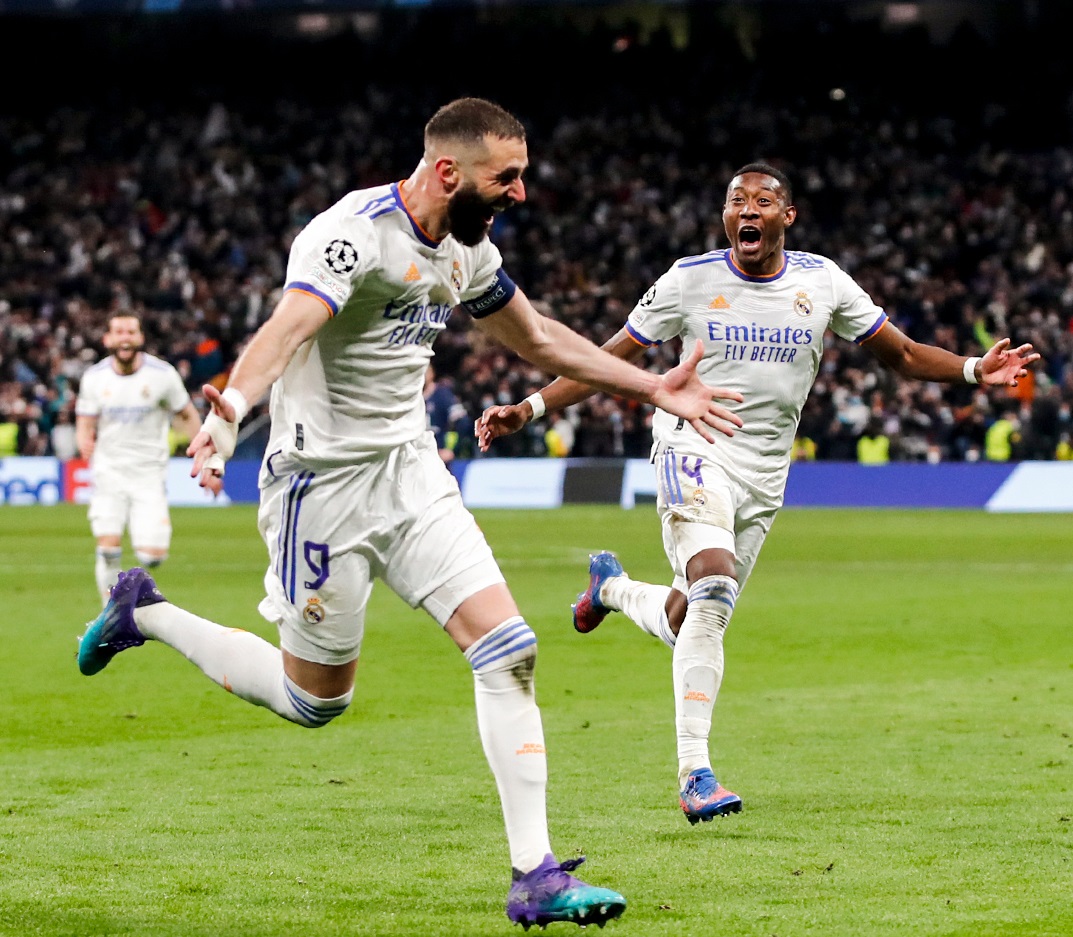 বেনজেমার হ্যাটট্রিকে পিএসজিকে বিদায় করে শেষ আটে রিয়াল