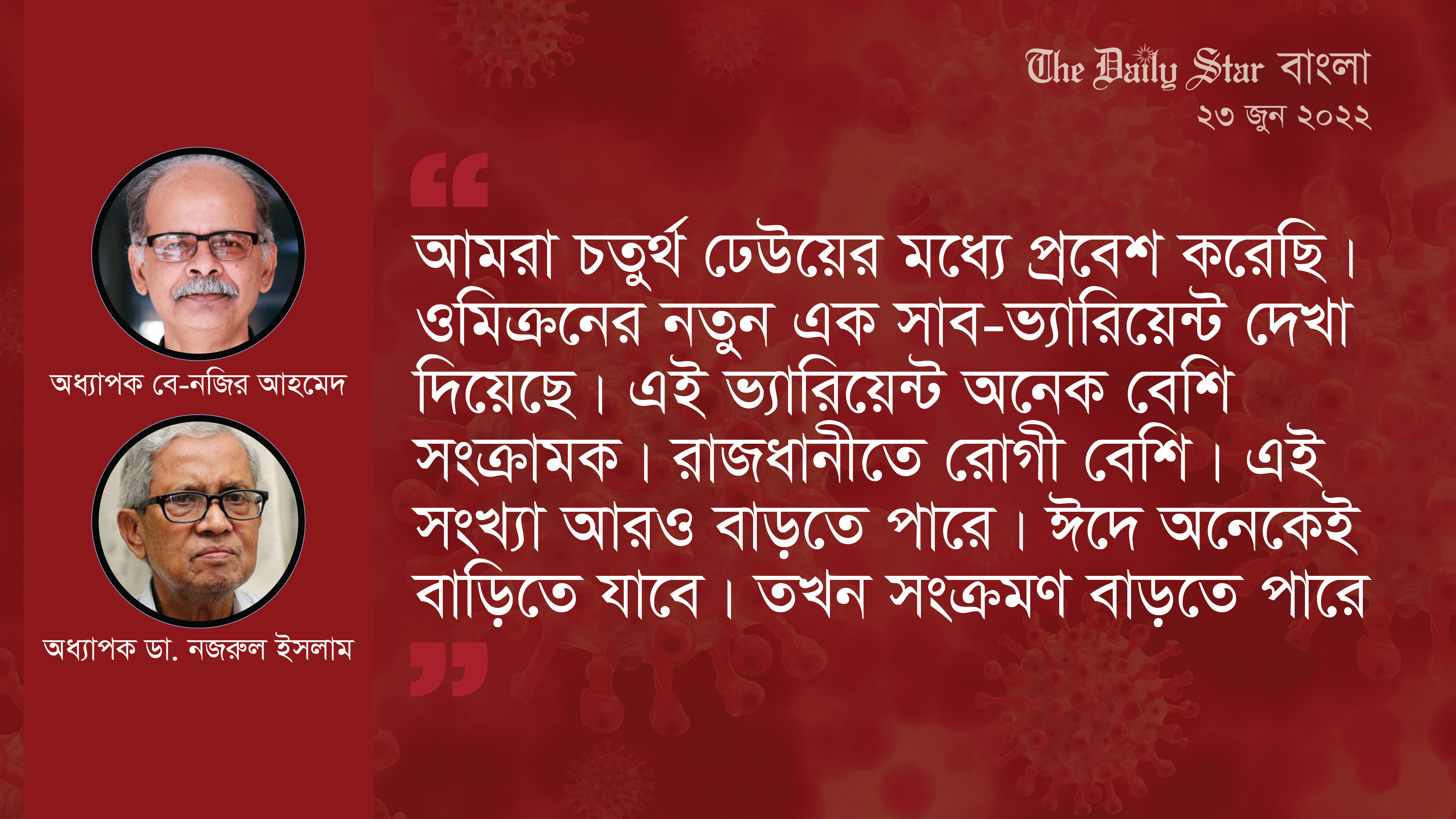 করোনার চতুর্থ ঢেউ, মাস্ক অপরিহার্য