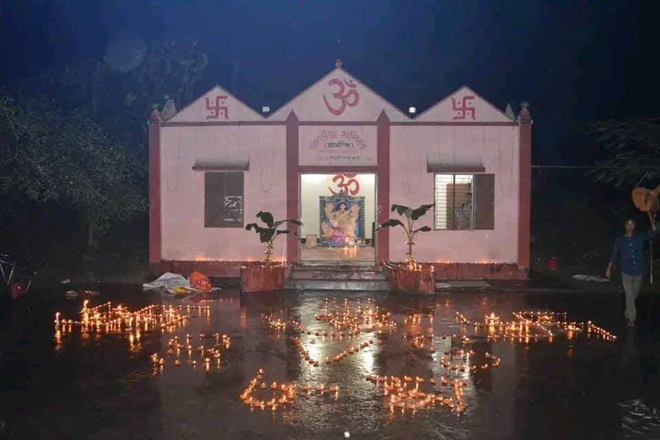 জাবিতে অস্থায়ী মন্দির চত্বরে স্পোর্টস কমপ্লেক্স