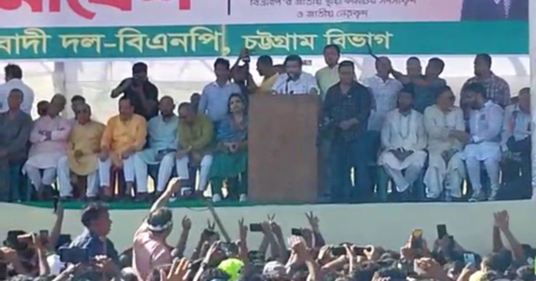 সমাবেশে ‘নারায়ে তাকবীর’ স্লোগান দিয়ে আলোচনায় সাকা চৌধুরীর ছেলে