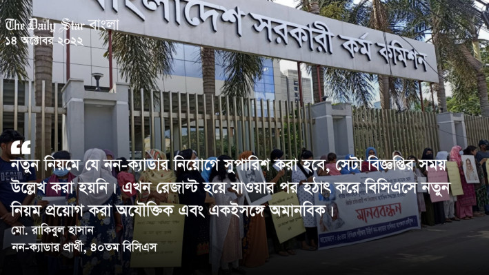 নন-ক্যাডার নিয়োগে নতুন নিয়ম, শঙ্কায় ৪০তম বিসিএসের প্রার্থীরা