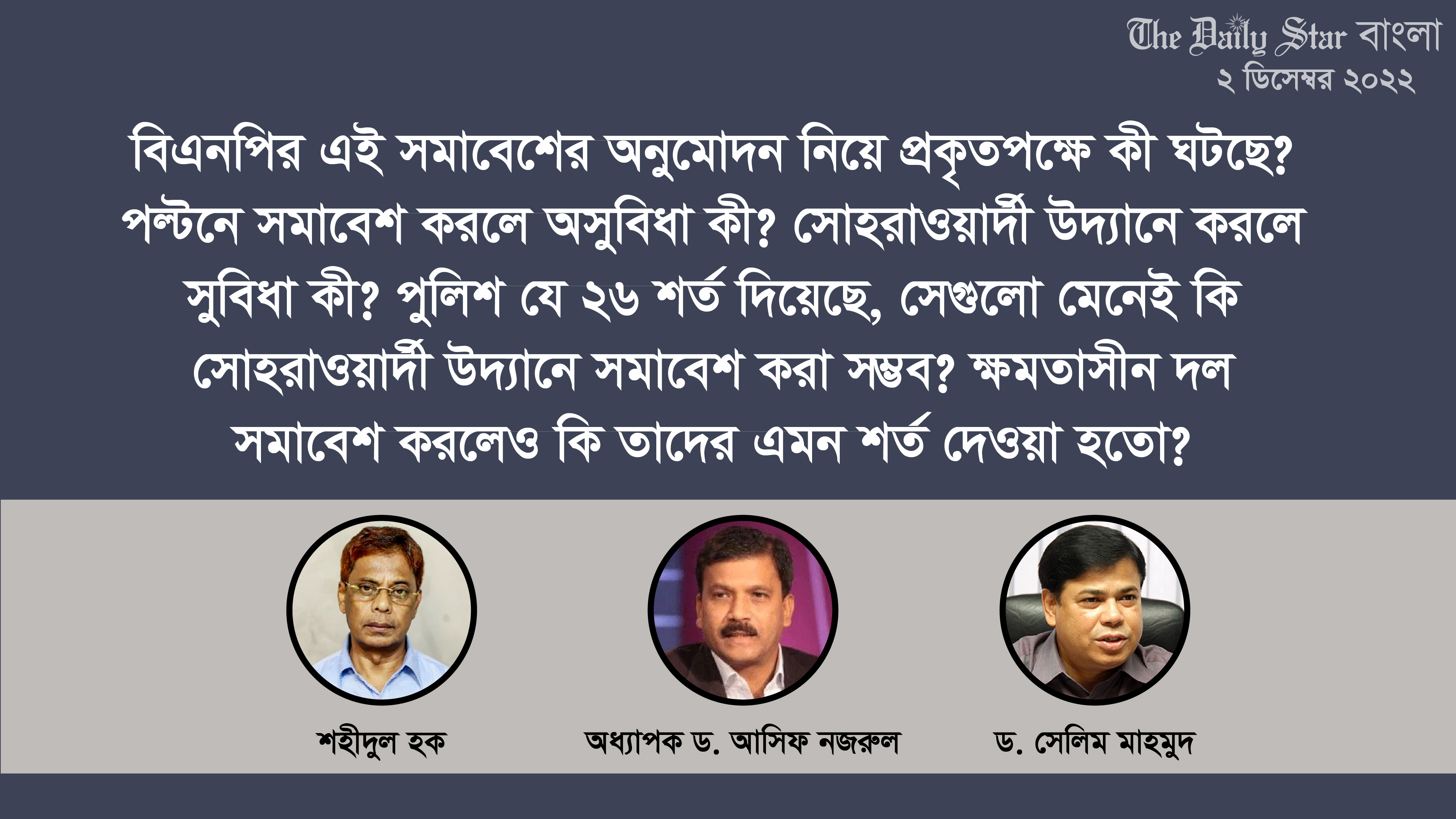 ১০ ডিসেম্বর: একটি রাজনৈতিক সমাবেশ নিয়ে কেন এত তর্ক-বিতর্ক
