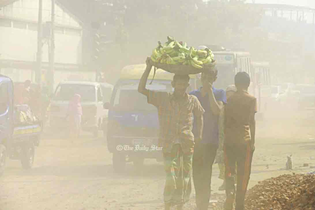 ঢাকার বাতাস আজও বিশ্বে সবচেয়ে দূষিত