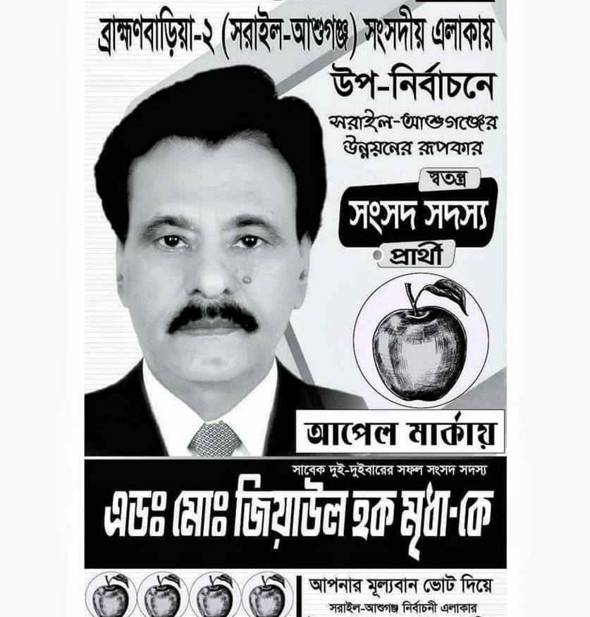 ব্রাহ্মণবাড়িয়া-২ আসনে উপনির্বাচন: সরে দাঁড়ালেন জাতীয় পার্টির সাবেক এমপি মৃধা