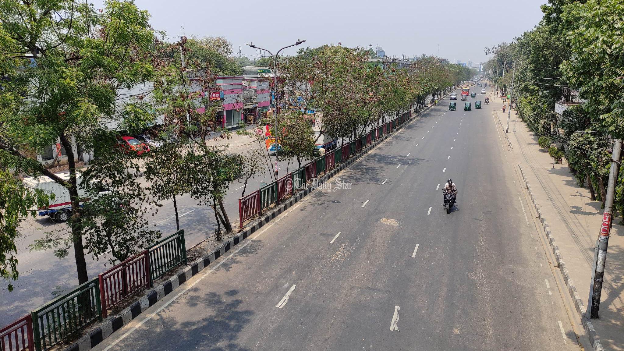 ঢাকার রাস্তা ফাঁকা