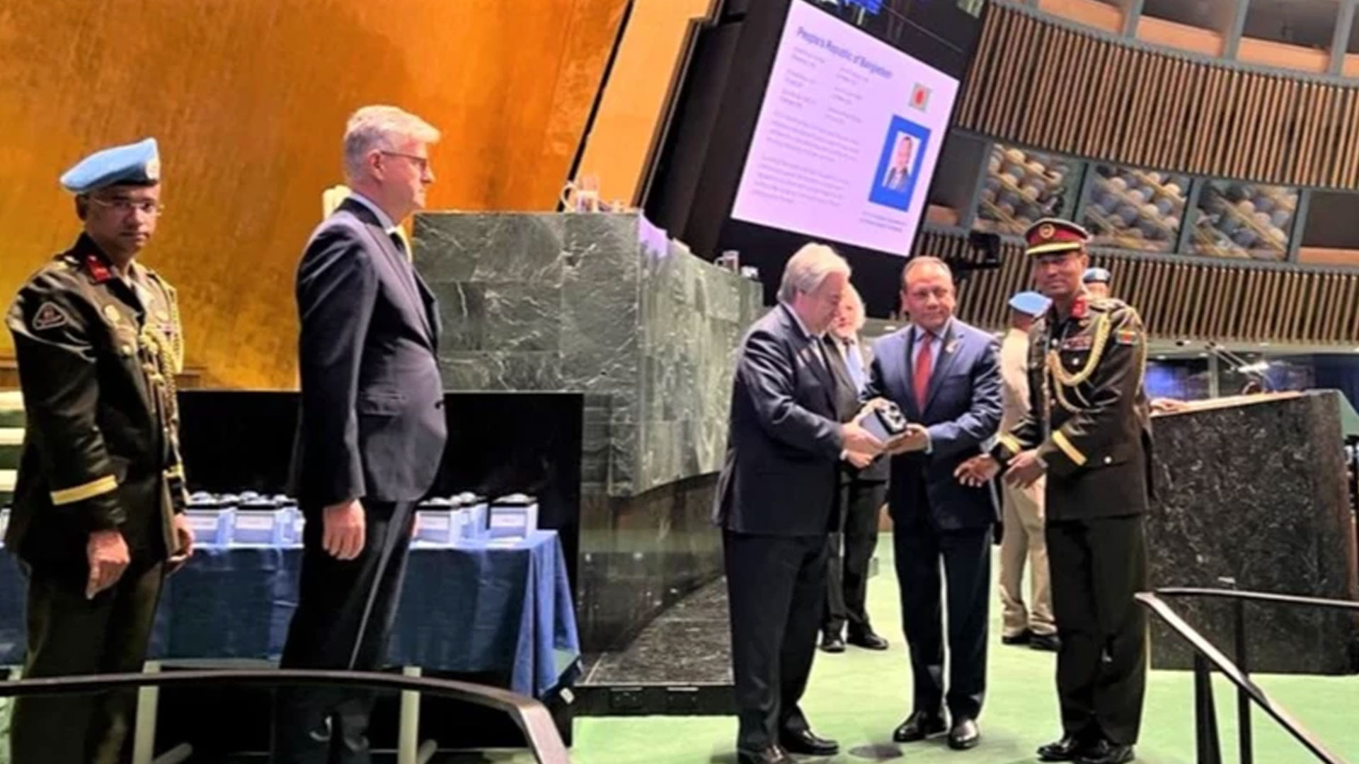 শান্তিরক্ষা মিশনে জীবন উৎসর্গকারী ৫ বাংলাদেশিকে জাতিসংঘের সম্মাননা