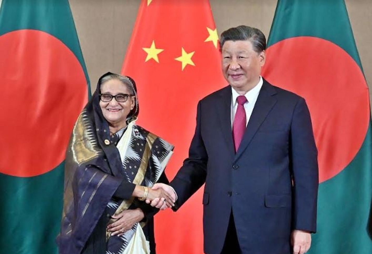 শি জিনপিংয়ের সঙ্গে শেখ হাসিনার বৈঠক