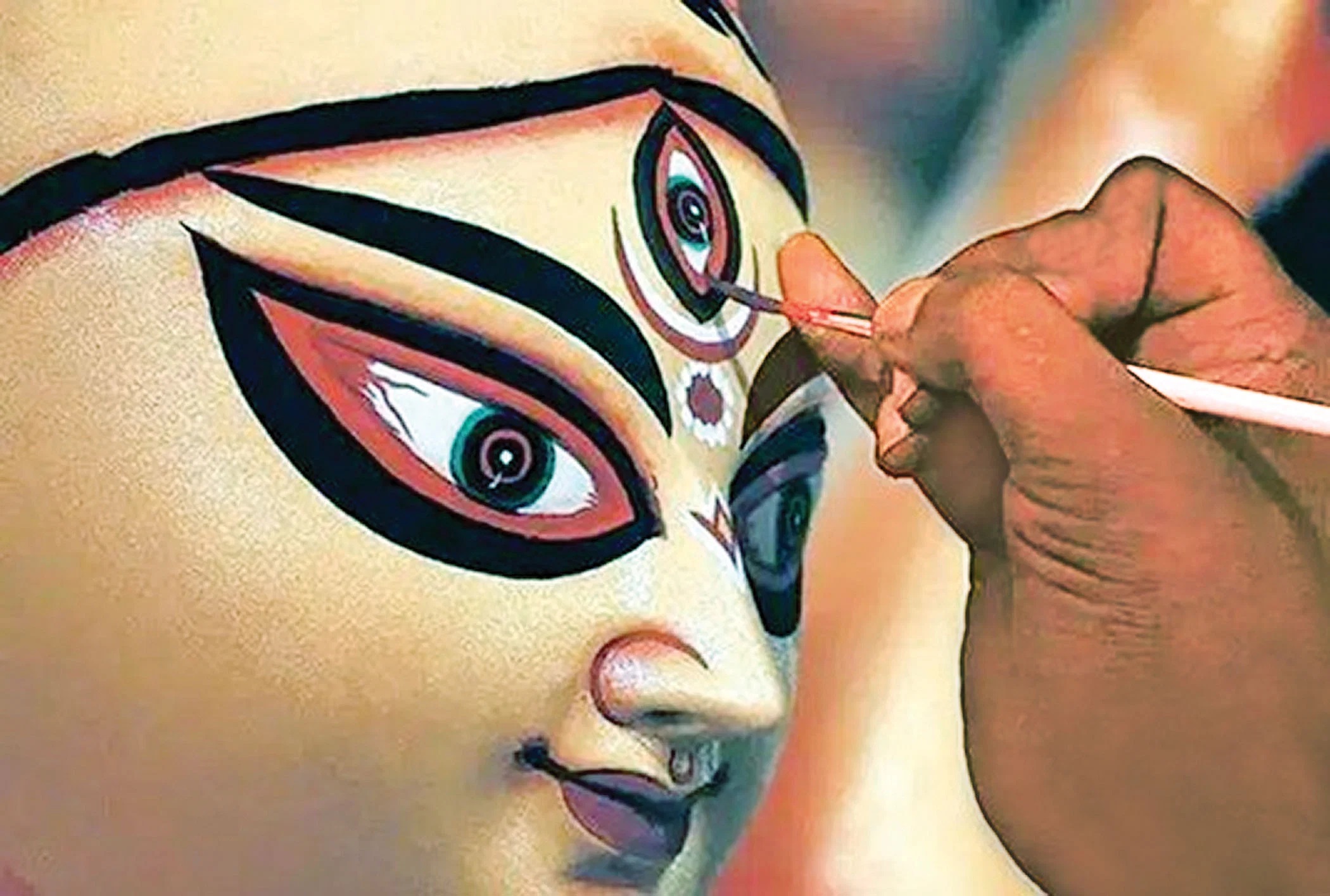 আজ মহালয়া, ঘোড়ায় চেপে মর্ত্যে দেবী দুর্গা