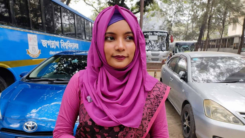 কারামুক্ত হলেন জবি শিক্ষার্থী খাদিজা