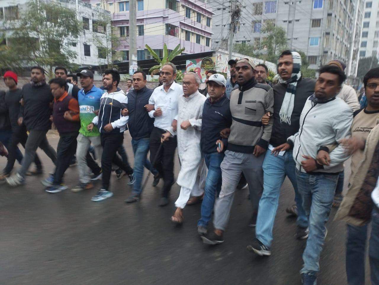 রাজশাহীতে যুবদলের মিছিলে রিজভী