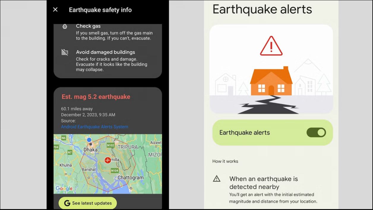 মোবাইল ফোনে ভূমিকম্প সতর্কতা চালু করবেন যেভাবে