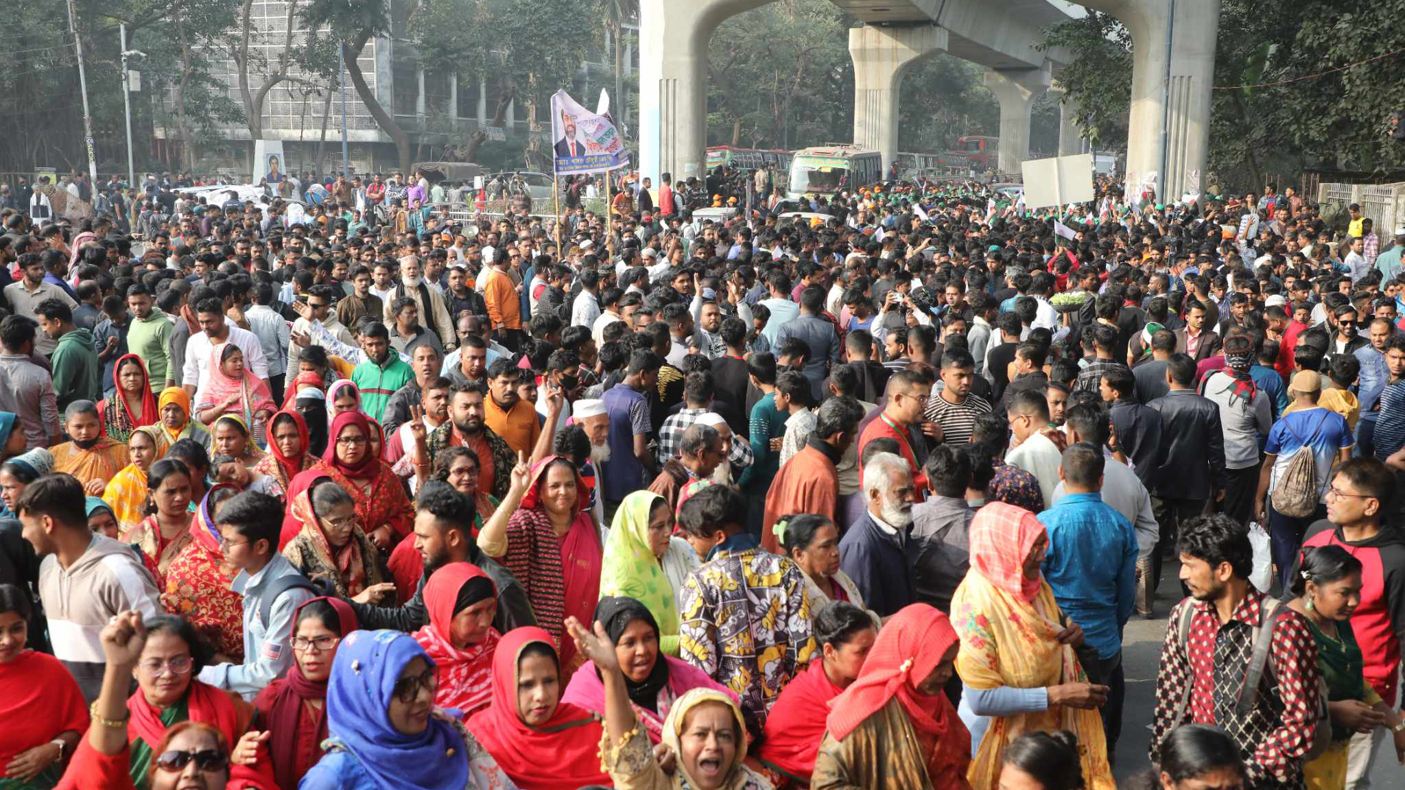 নির্বাচনে জয়ের পর প্রথম জনসভায় আওয়ামী লীগ