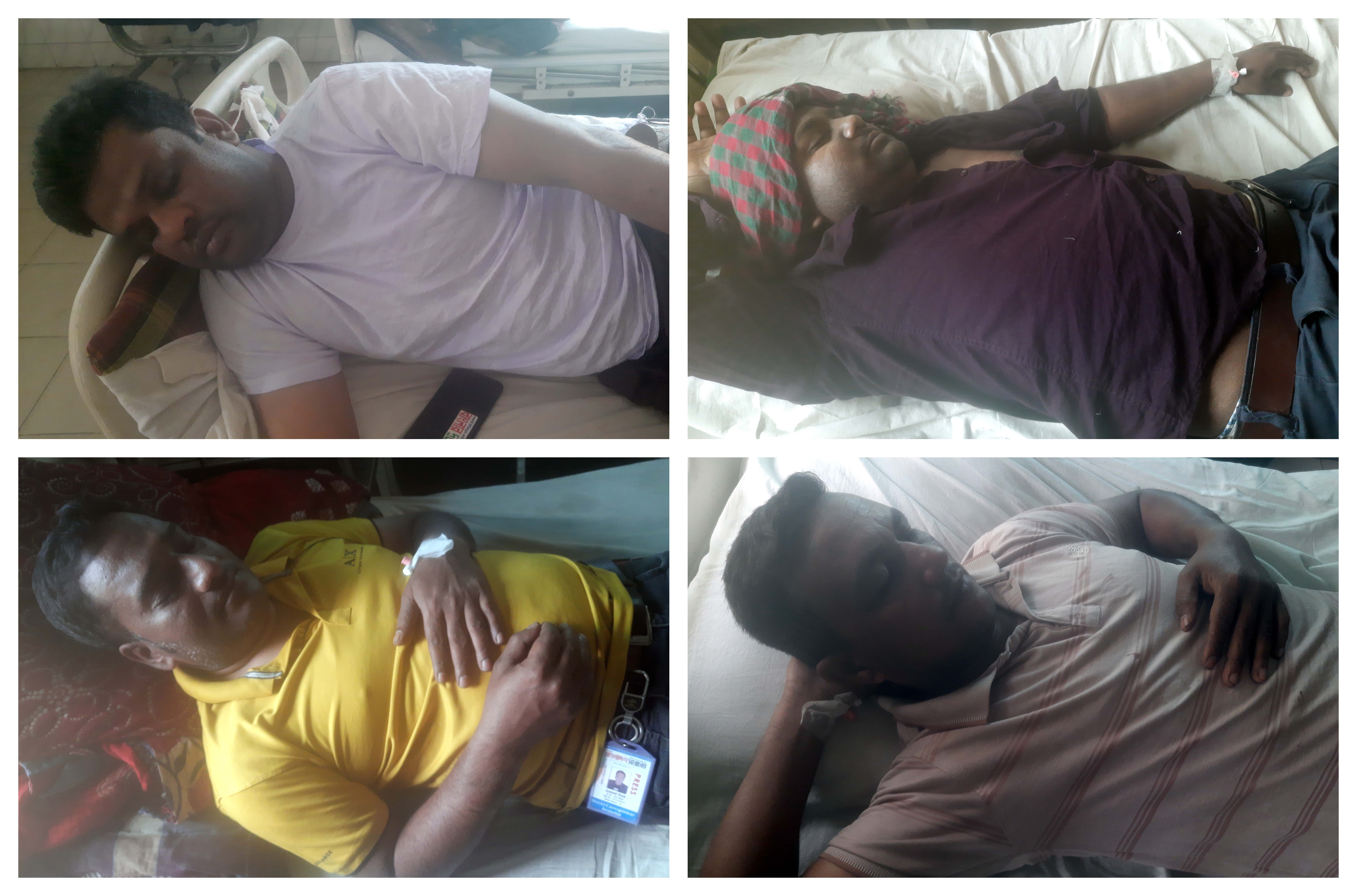 জমি দখলের সংবাদ সংগ্রহে গিয়ে ছাত্রলীগ নেতার হামলায় ৪ সাংবাদিক আহত