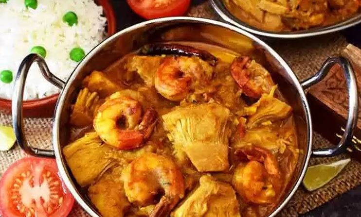 কাঁচা কাঁঠাল দিয়ে সুস্বাদু চিংড়ি কষা