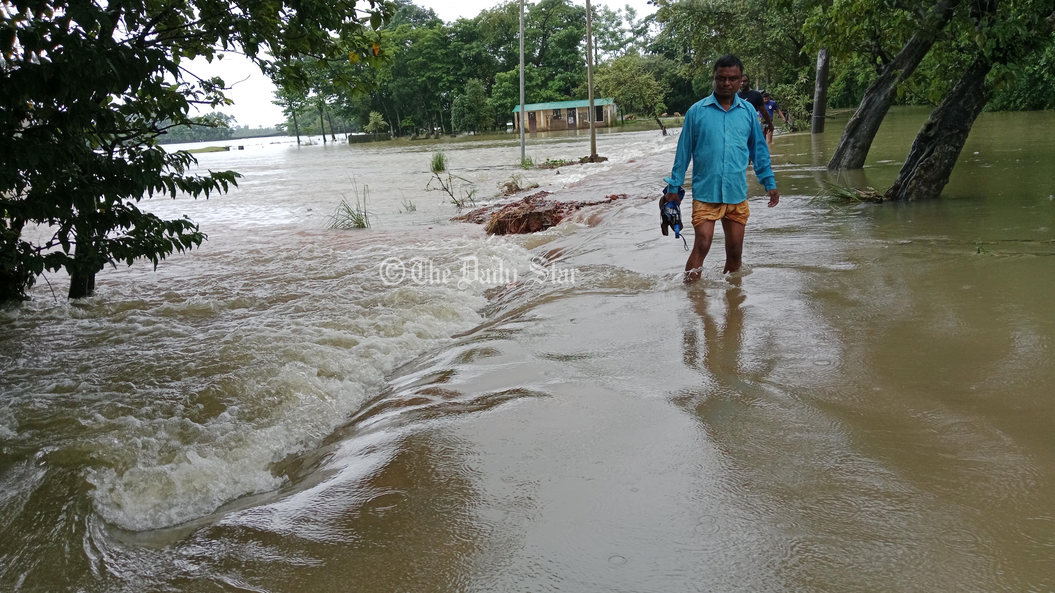 সিলেটে ২৪ ঘণ্টায় ২৯৪ মিলিমিটার বৃষ্টি, দ্রুত বাড়ছে নদীর পানি