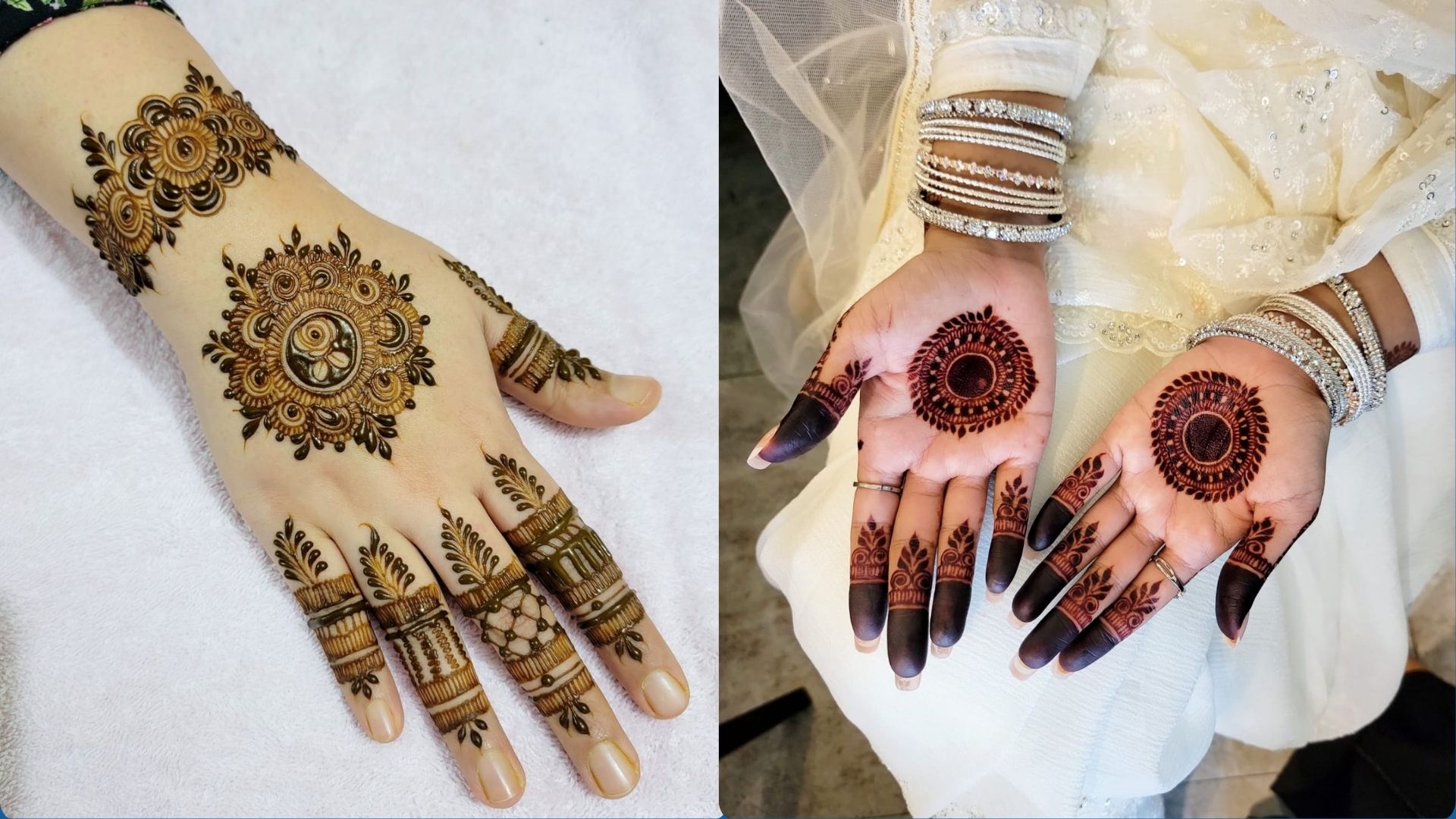 ঈদের সাজে মেহেদির রঙিন ছোঁয়া