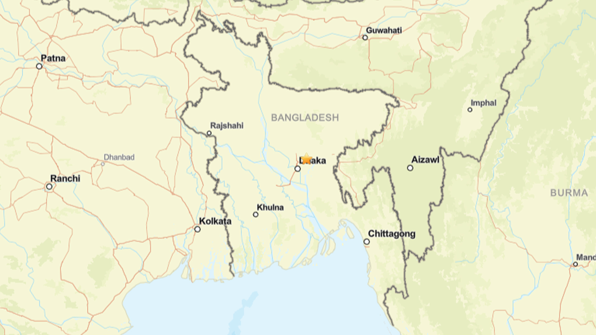 ভূমিকম্পের উৎপত্তিস্থল নরসিংদী