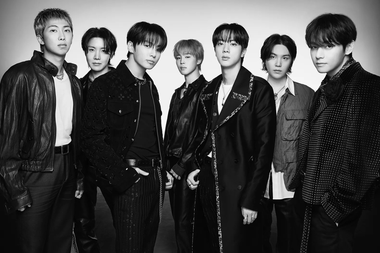 বিটিএসের ৭ সদস্য।