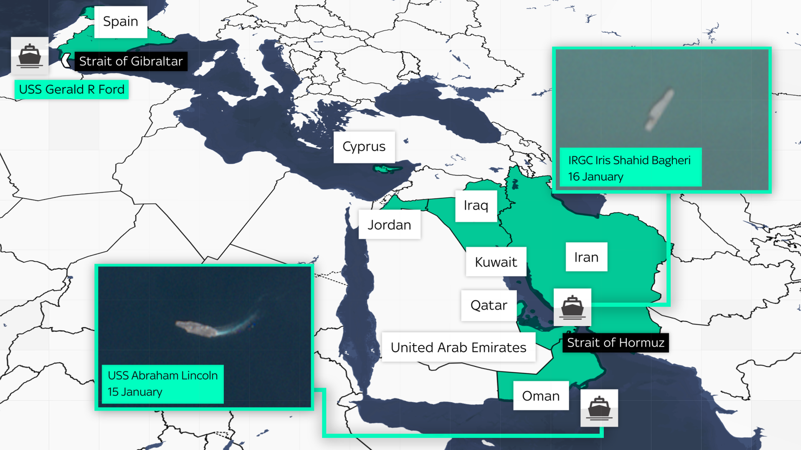 মার্কিন নৌবহর।