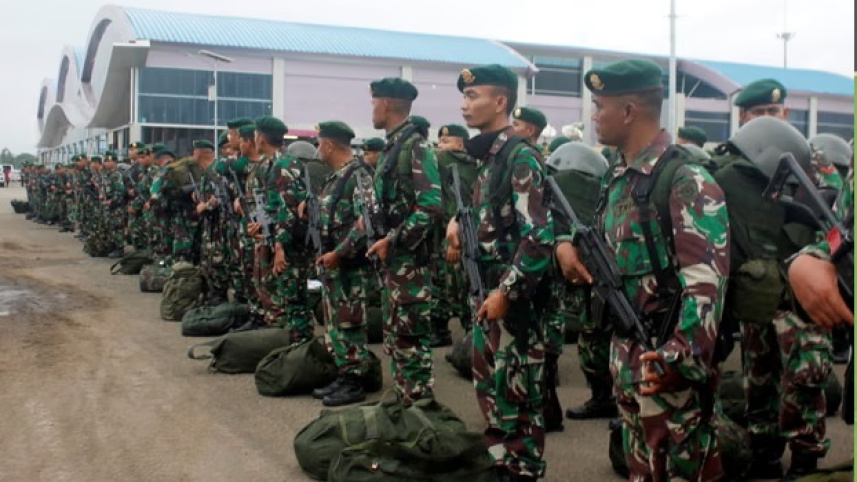 গাজায় শান্তিরক্ষা মিশনে সেনা পাঠানোর প্রস্তুতি নিচ্ছে ইন্দোনেশিয়া। ছবি: সংগৃহীত