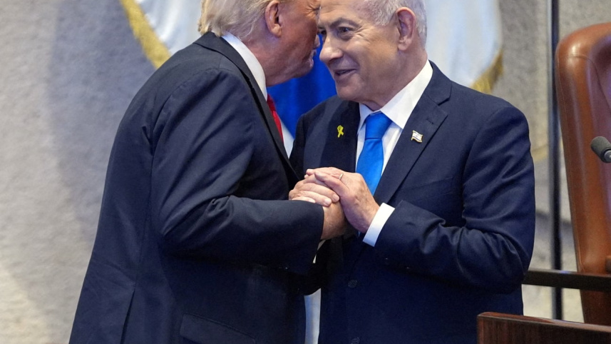 ওয়াশিংটন সফরে ইসরায়েলের প্রধানমন্ত্রী নেতানিয়াহু। ছবি: সংগৃহীত