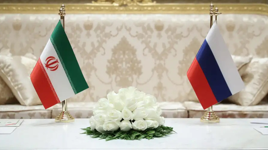ইরান ও রাশিয়ার পতাকা। প্রতীকী ছবি: ডয়চে ভেলে
