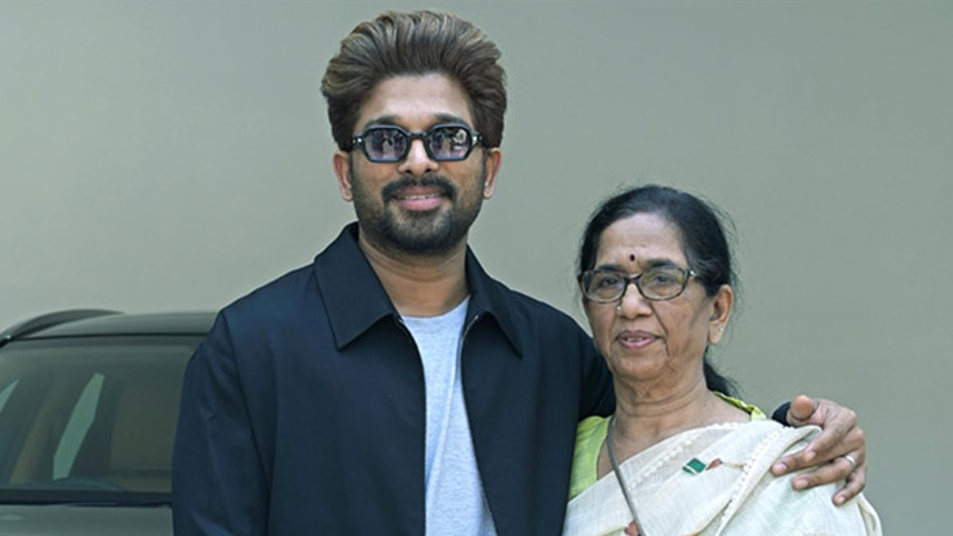allu arjun and his mother
