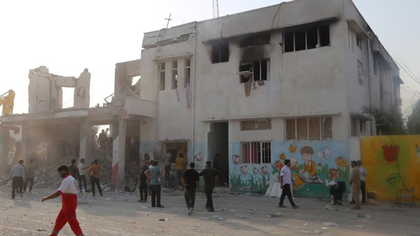 ইরানে স্কুলে হামলা। ছবি: রয়টার্স