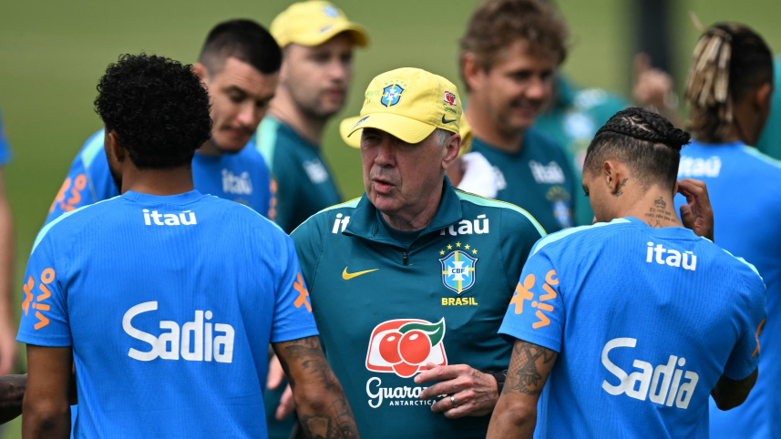 Brazil's Italian head coach Carlo Ancelotti 