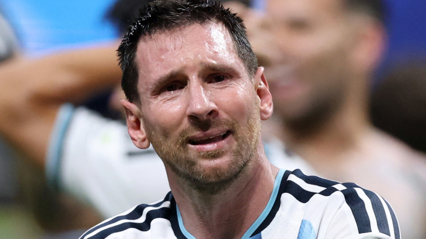 messi cry