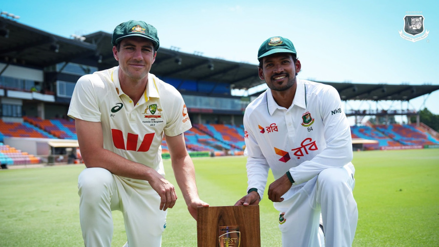 Pat cummins and Najmul Hossain Shanto
