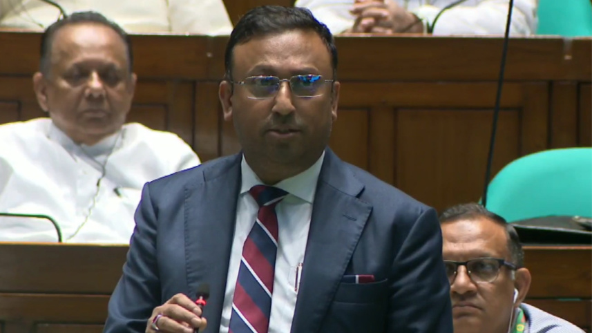 সংসদে পররাষ্ট্র প্রতিমন্ত্রী হুমায়ুন কবির। ছবি: ভিডিও থেকে নেওয়া