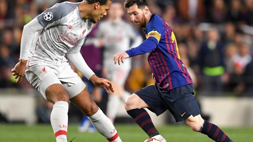 Virgil van Dijk and lionel messi
