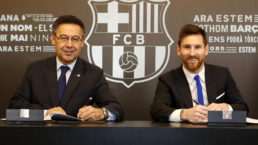 messi and bartomeu
