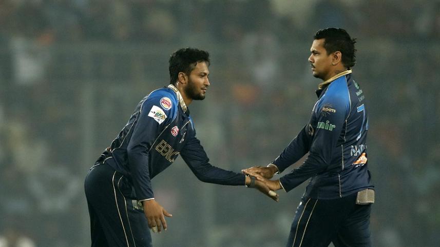 Shakib Al Hasan and Sunil Narine