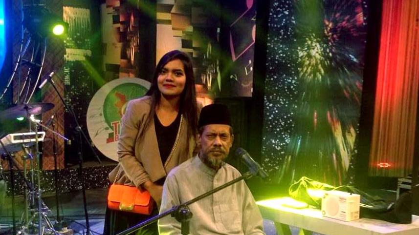 elma siddique with father bari siddique