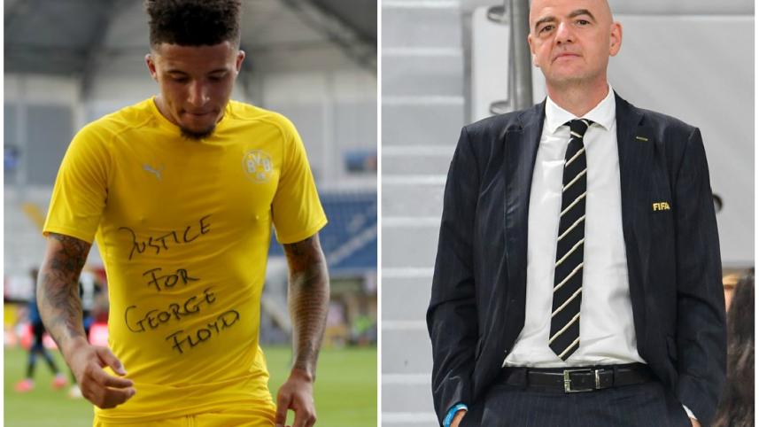 fifa president and jadon sancho