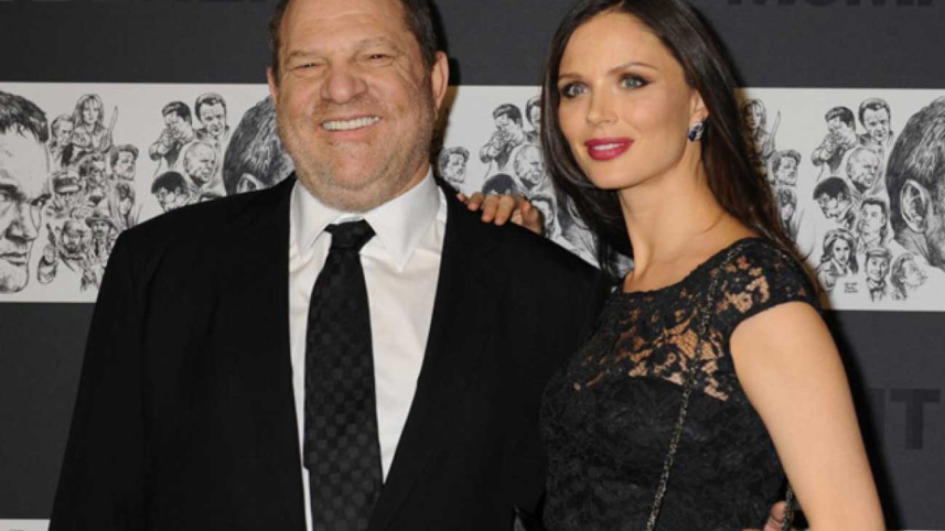 Harvey Weinstein with wife georgina chapman