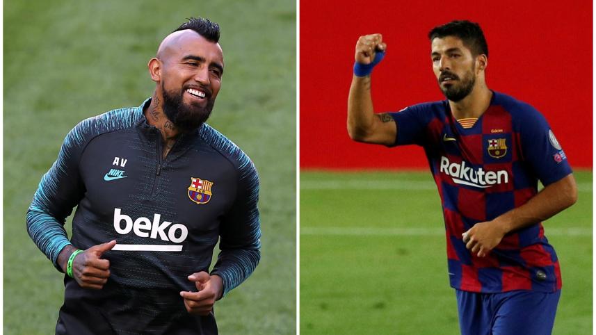 luis suarez and vidal