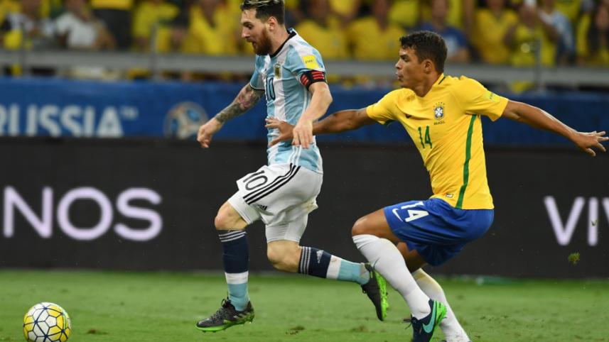 messi and thiago silva