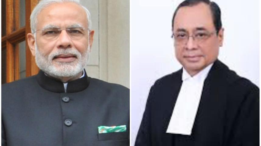 Narendra Modi and Ranjan Gogoi