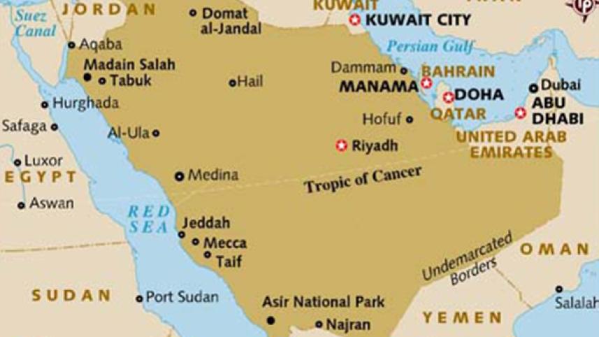 Saudi Arabia map