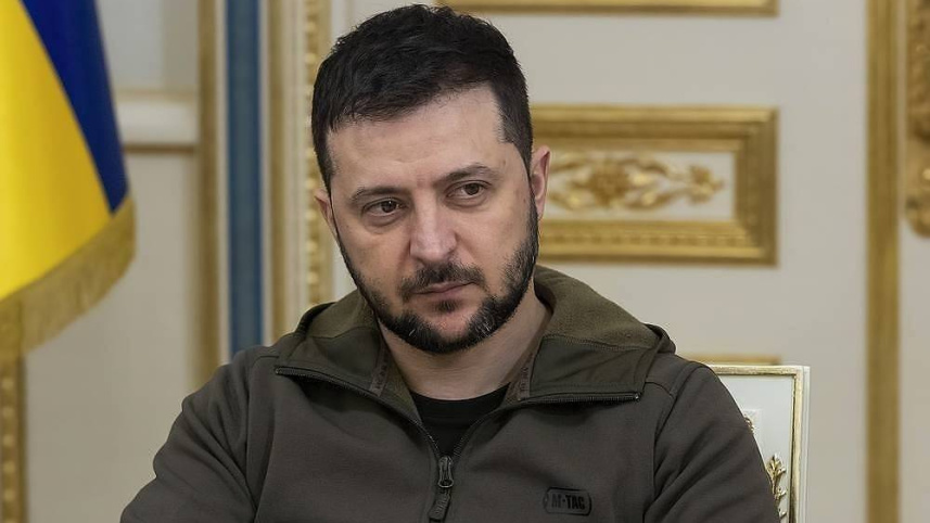 ইউক্রেনের প্রেসিডেন্ট ভলোদিমির জেলেনস্কি। 