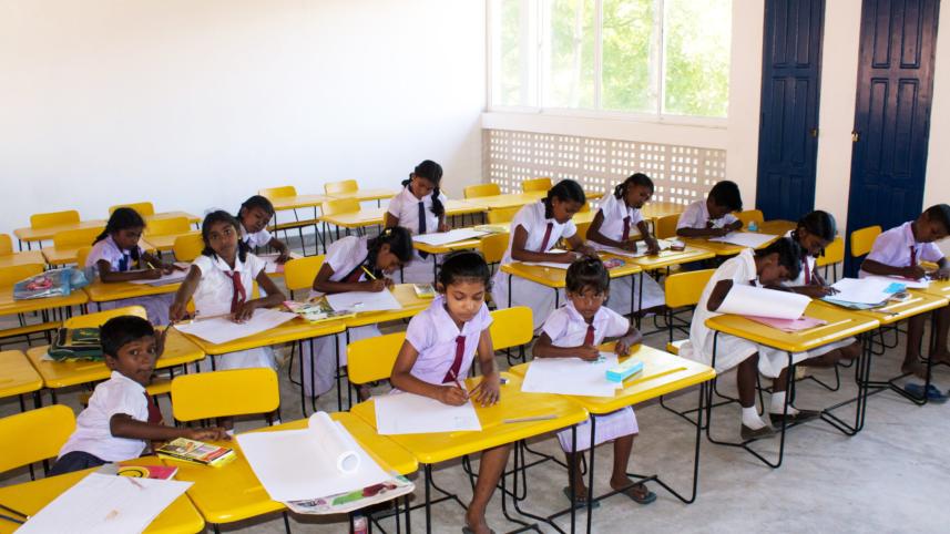 শ্রীলঙ্কার একটি স্কুলের শ্রেণীকক্ষ