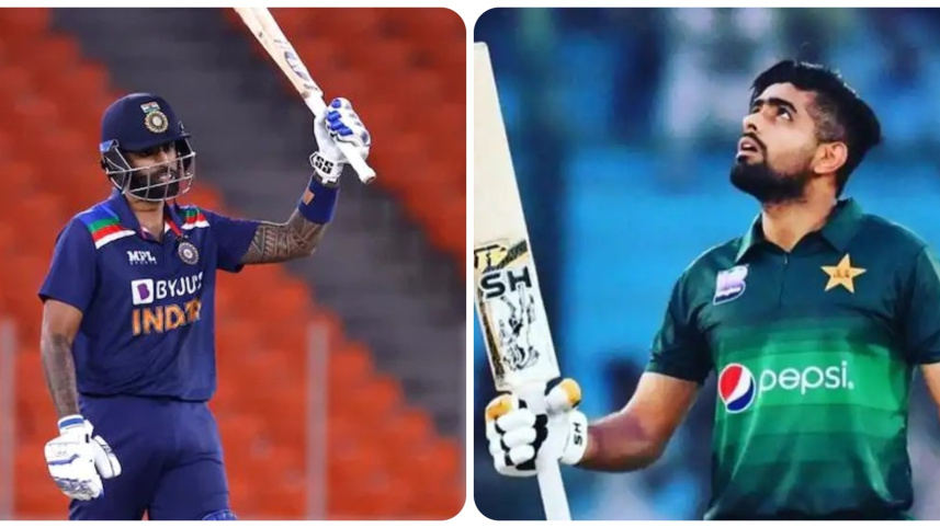 Suryakumar Yadav and babar azam 
