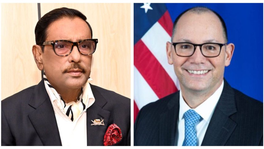 ওবায়দুল কাদের ও পিটার হাস